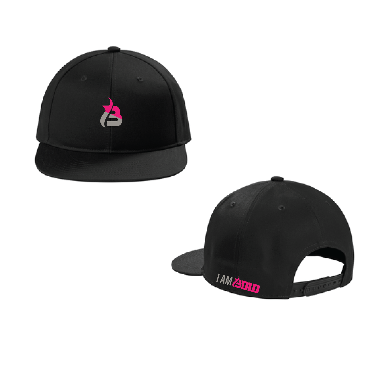 Be Bold/I Am Bold! - Snapback Flat Bill Hat PINK
