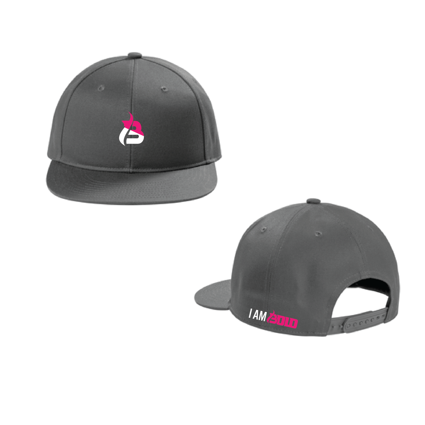 Be Bold/I Am Bold! - Snapback Flat Bill Hat PINK