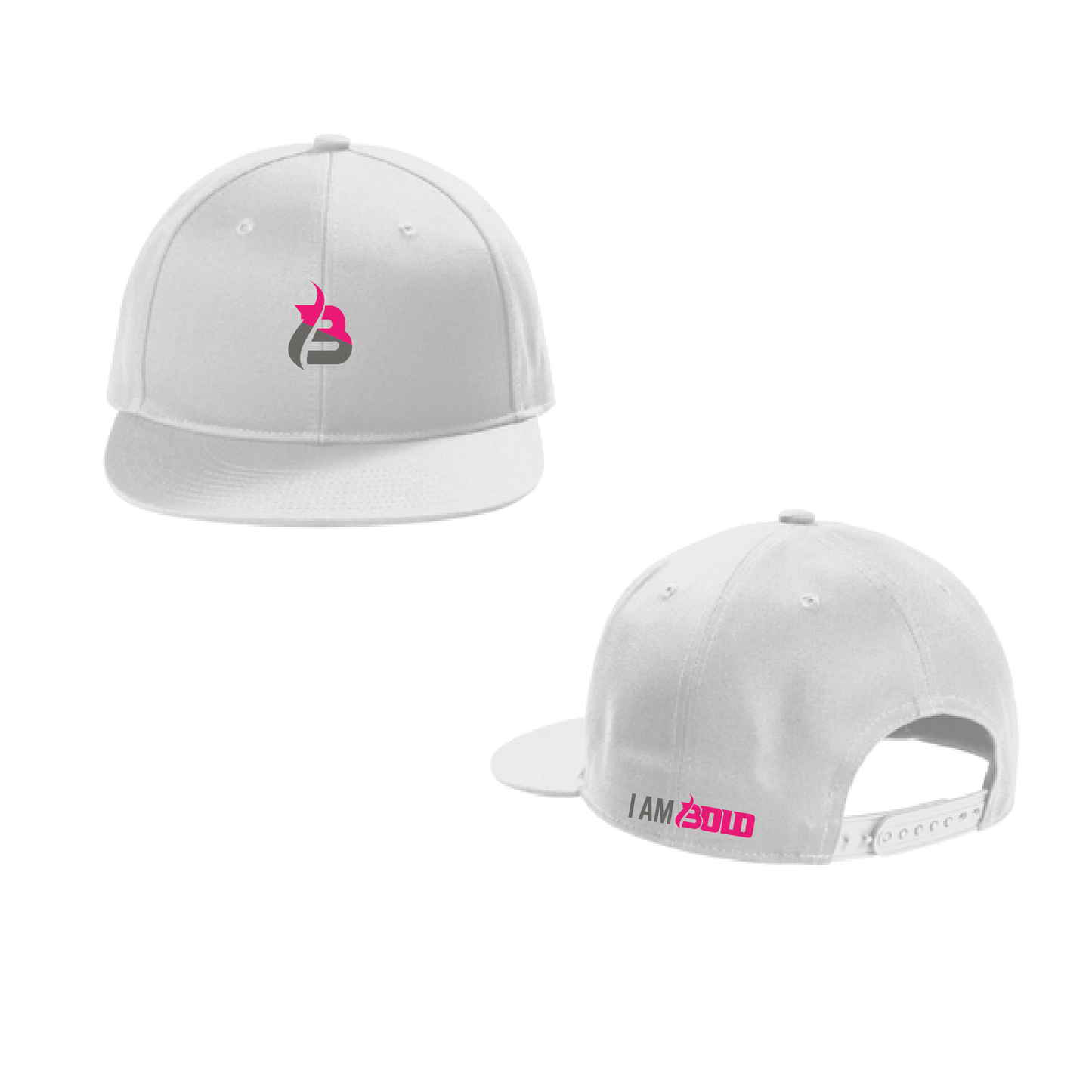Be Bold/I Am Bold! - Snapback Flat Bill Hat PINK