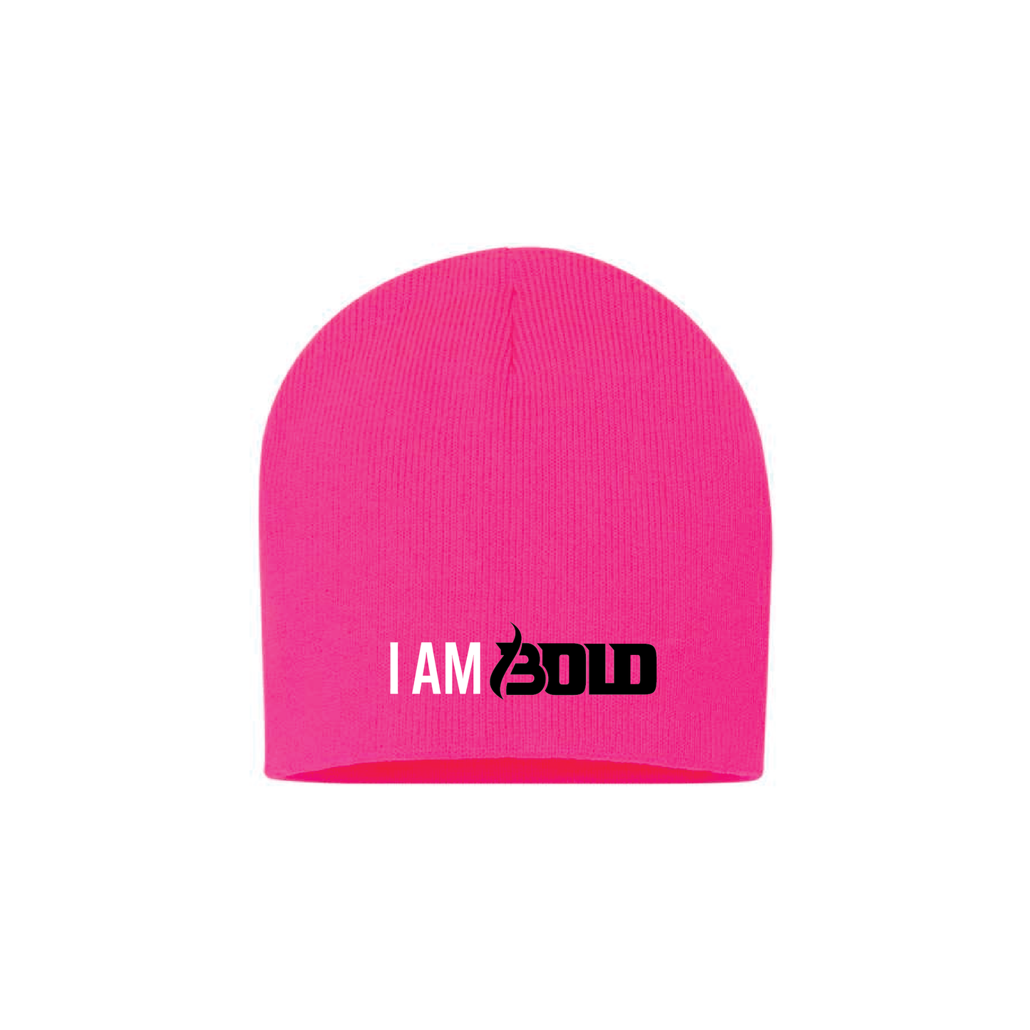 I Am Bold (logo) - Beanie PINK