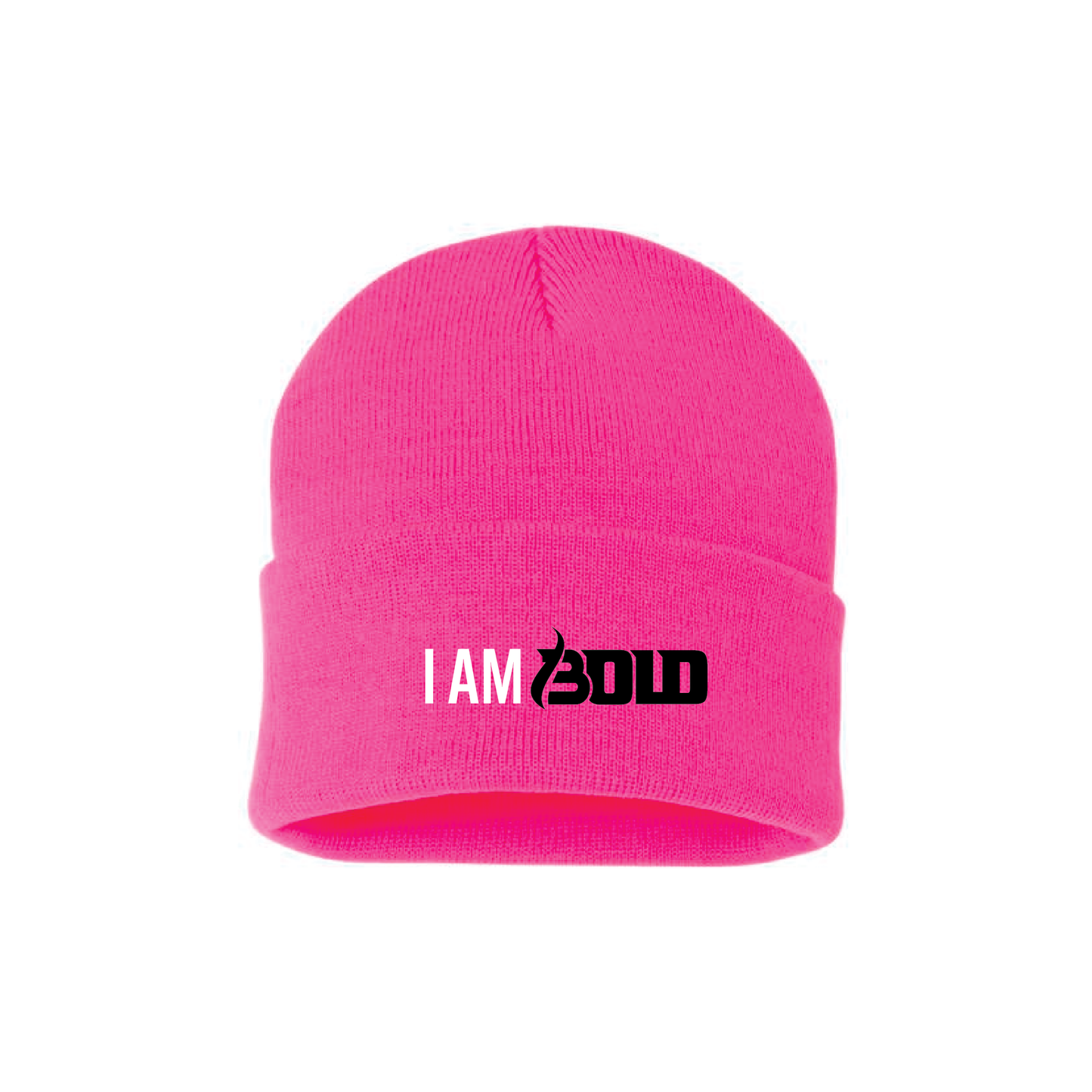 I Am Bold (logo) - Beanie PINK