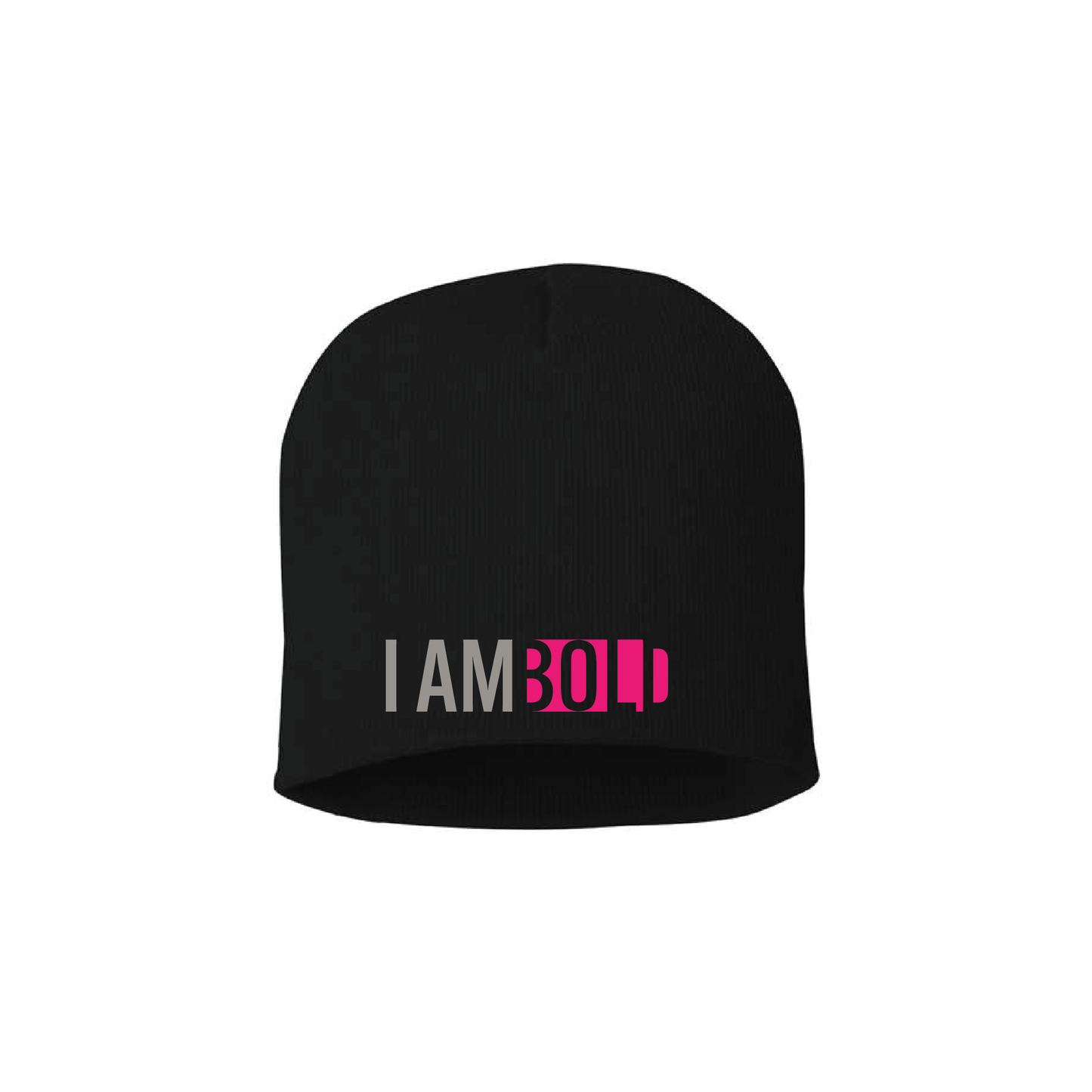 I Am Bold (text) - Beanie PINK