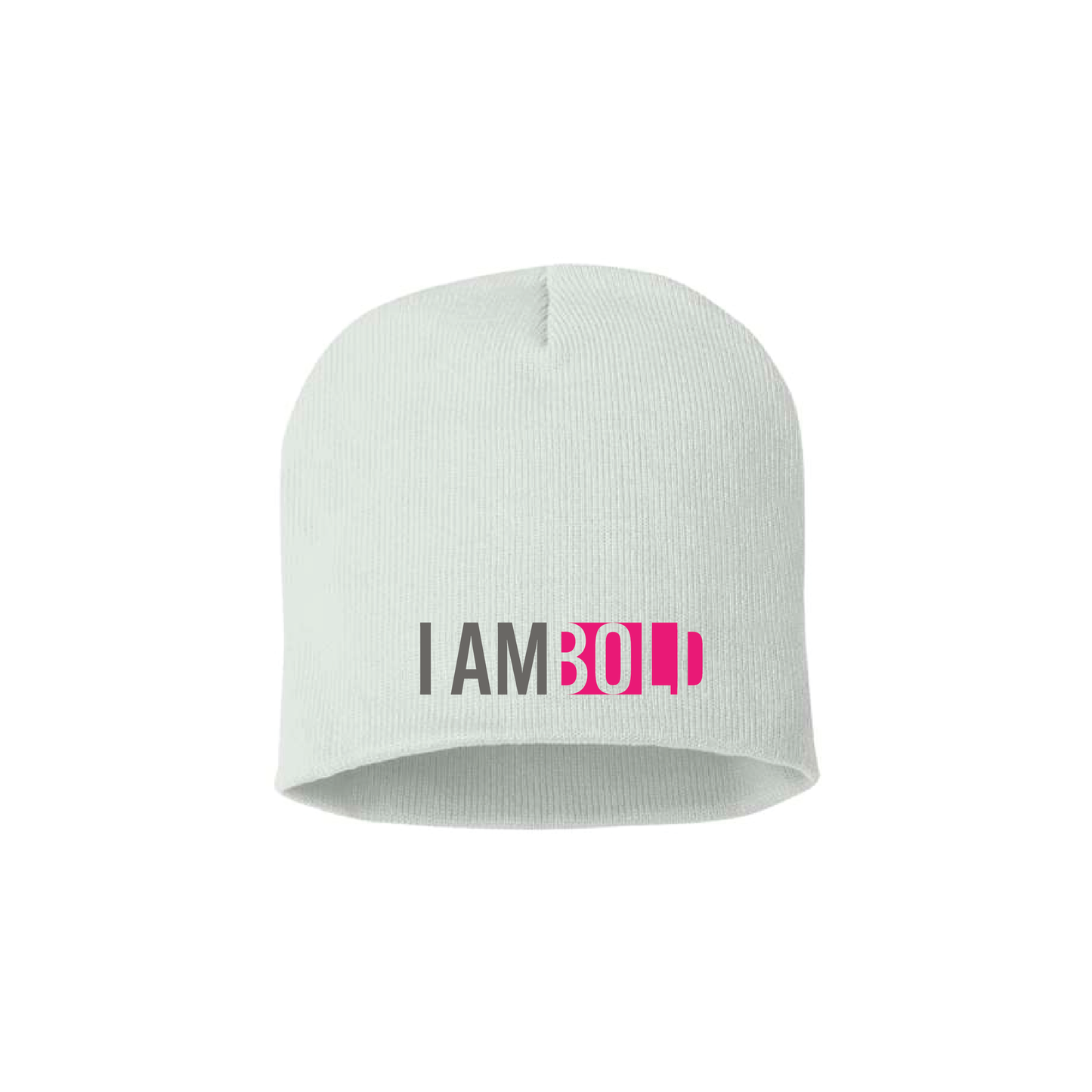 I Am Bold (text) - Beanie PINK