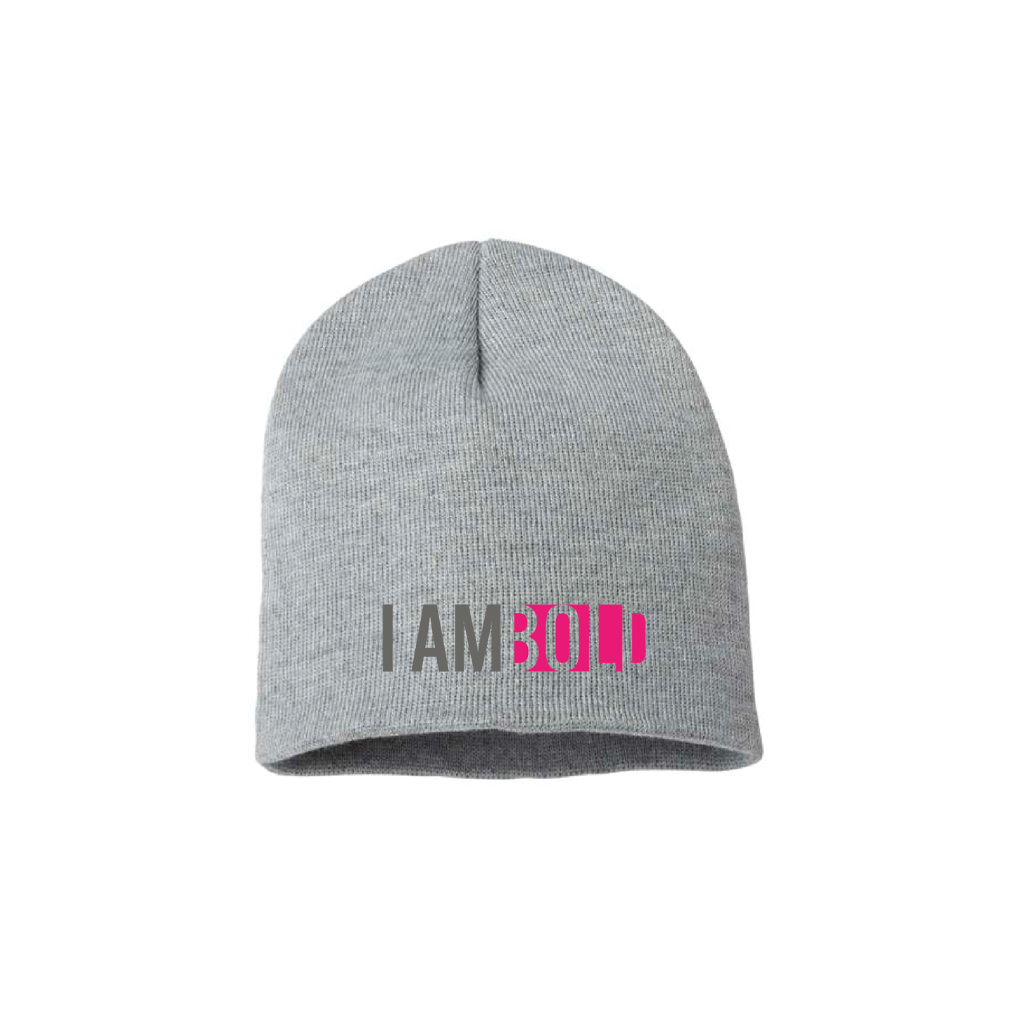 I Am Bold (text) - Beanie PINK