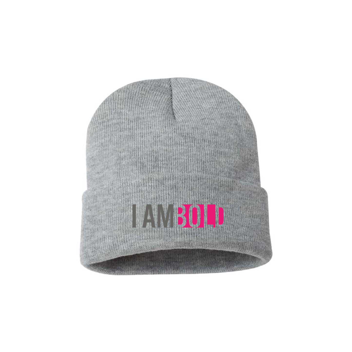 I Am Bold (text) - Beanie PINK