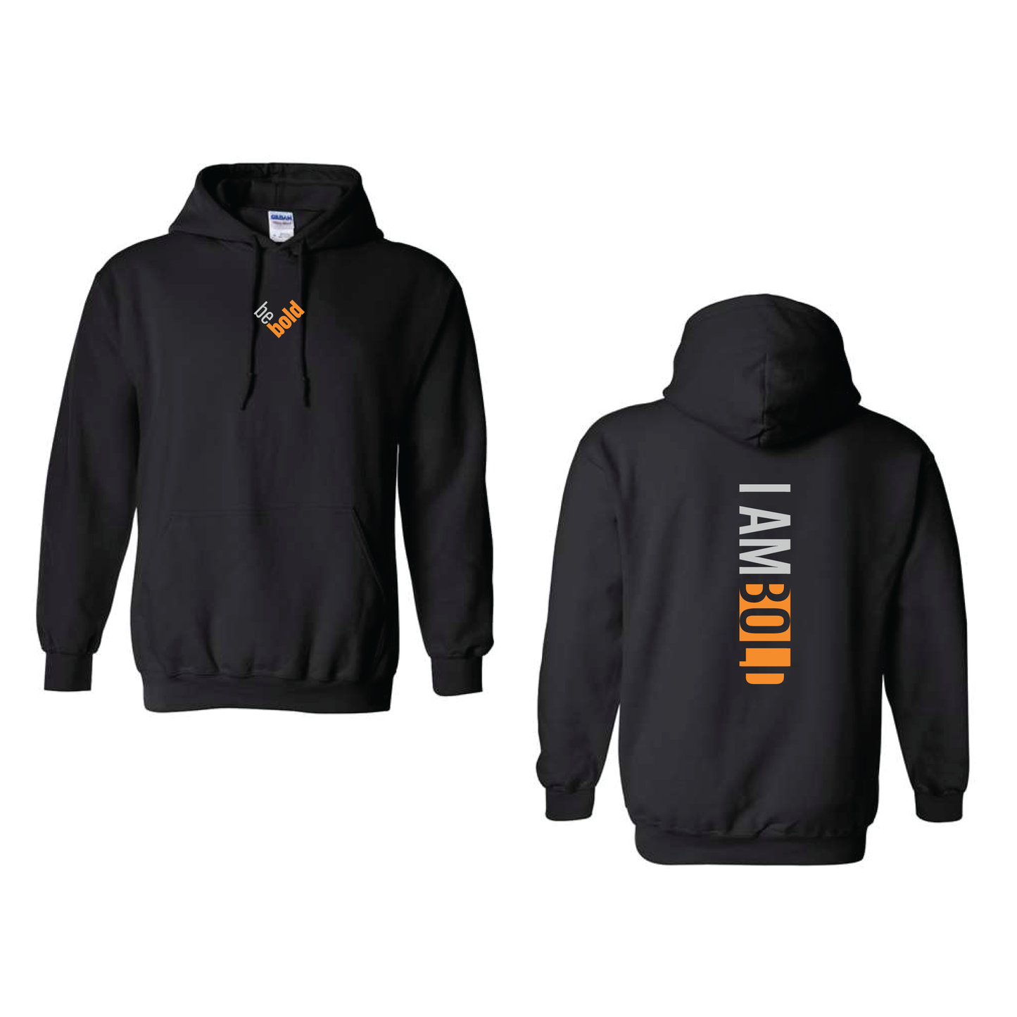 Be Bold/I Am Bold Hoodies!! [Double-Print] ORANGE