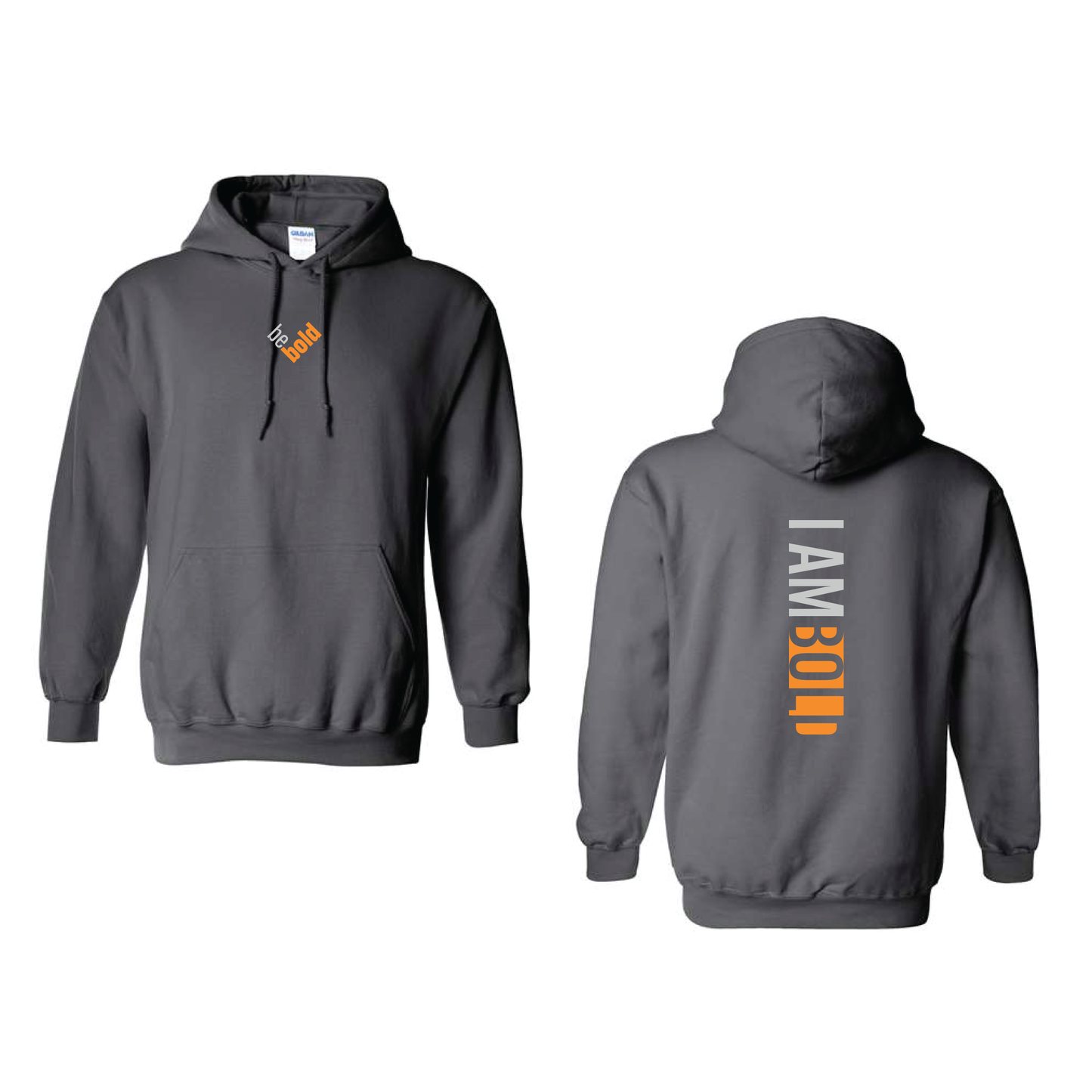 Be Bold/I Am Bold Hoodies!! [Double-Print] ORANGE