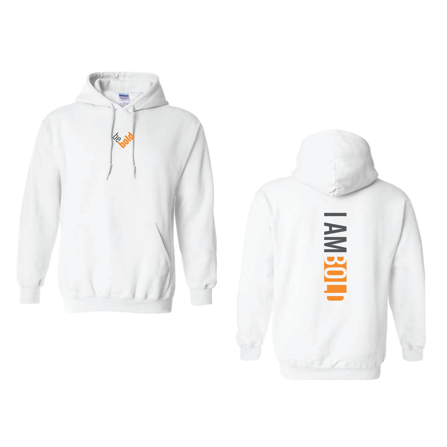 Be Bold/I Am Bold Hoodies!! [Double-Print] ORANGE