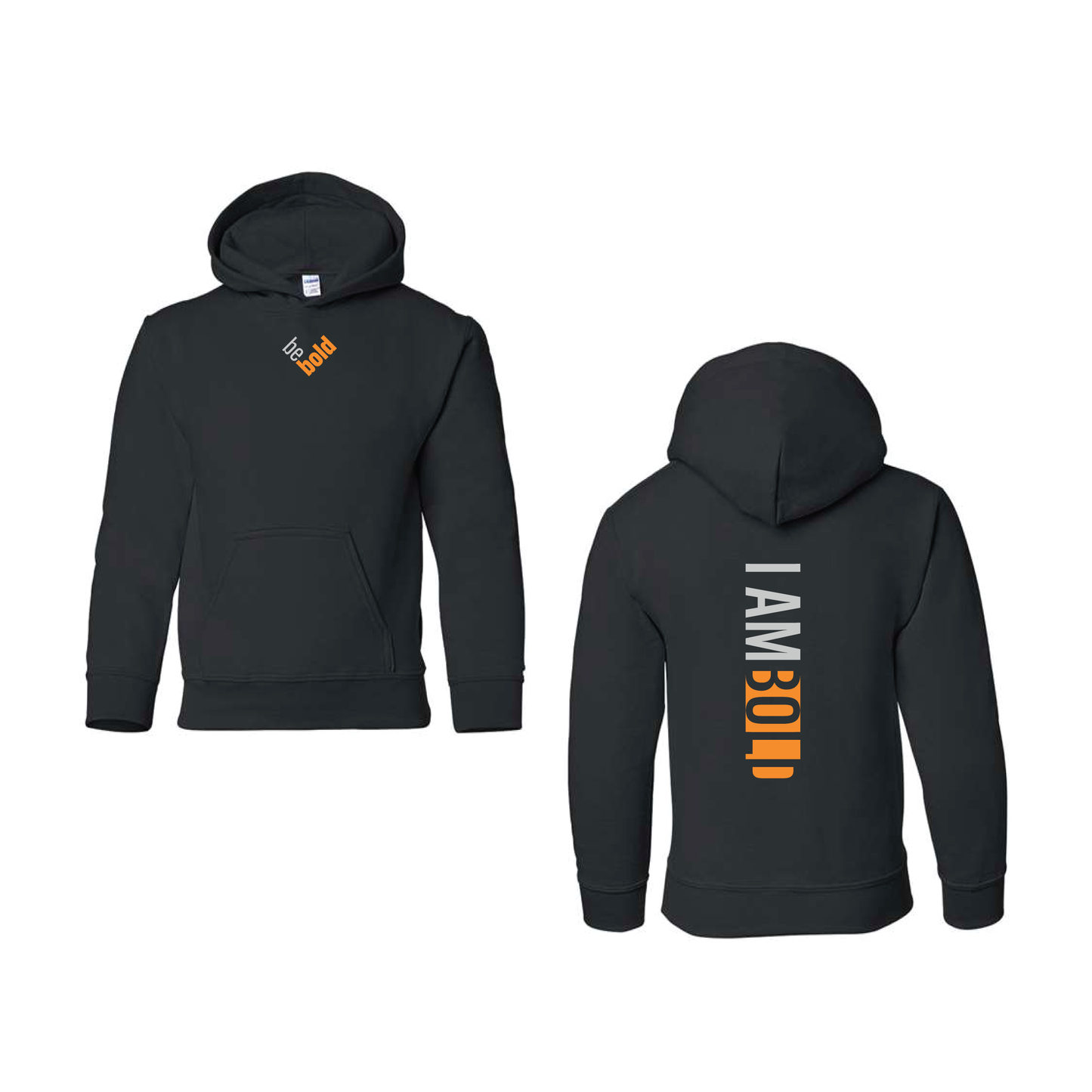 Be Bold/I Am Bold Hoodies!! [Double-Print] ORANGE