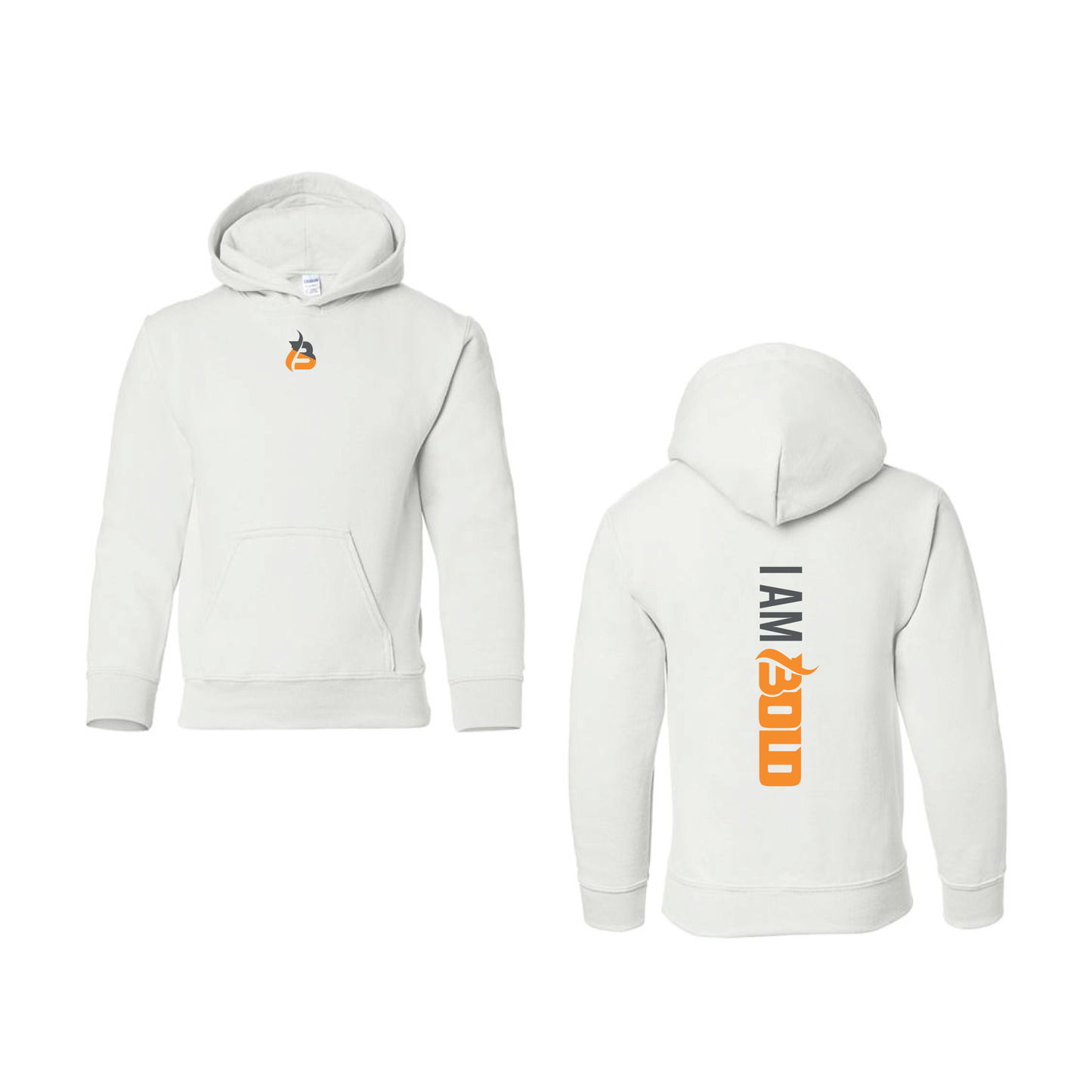 I Am Bold (Logo) Hoodies!! [Double-Print] ORANGE