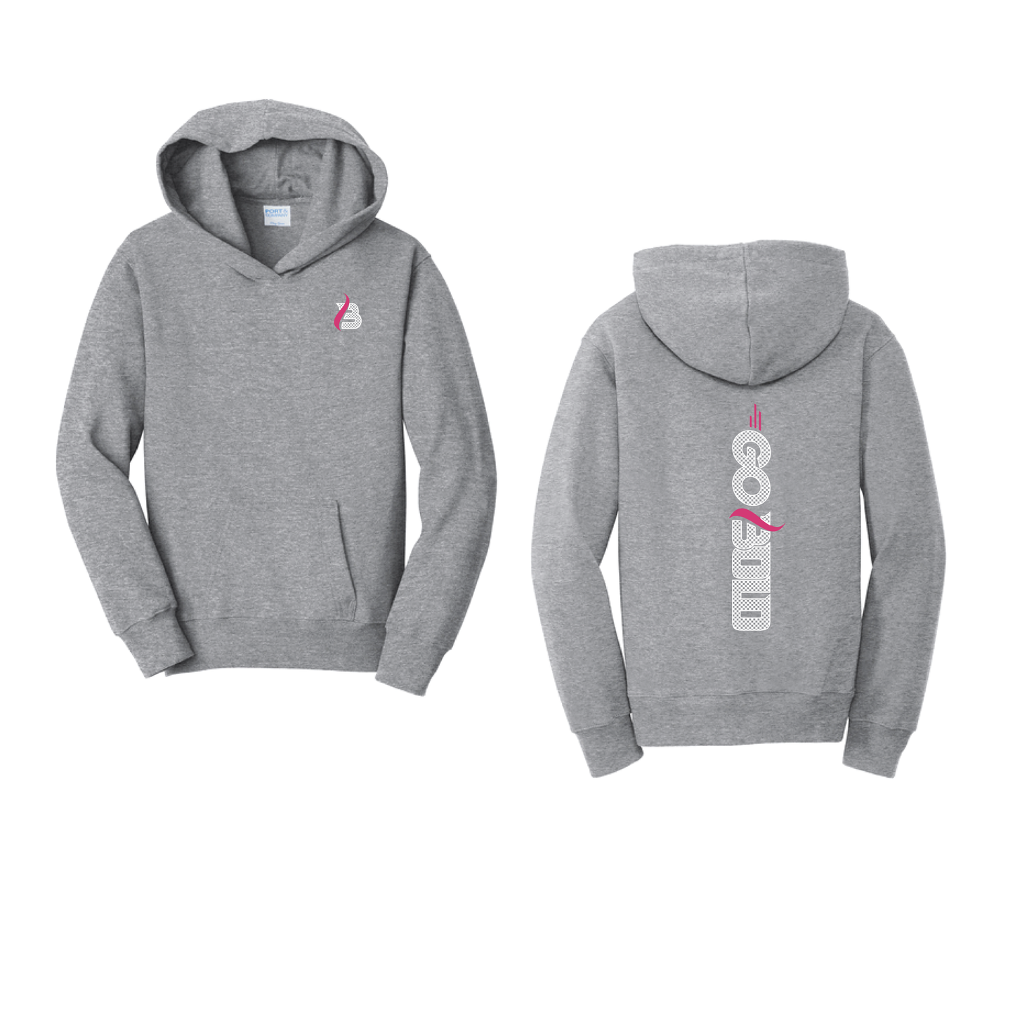 GO BOLD - Port & Co™ Youth Fan Favorite™ Fleece Pullover Hooded Sweatshirt