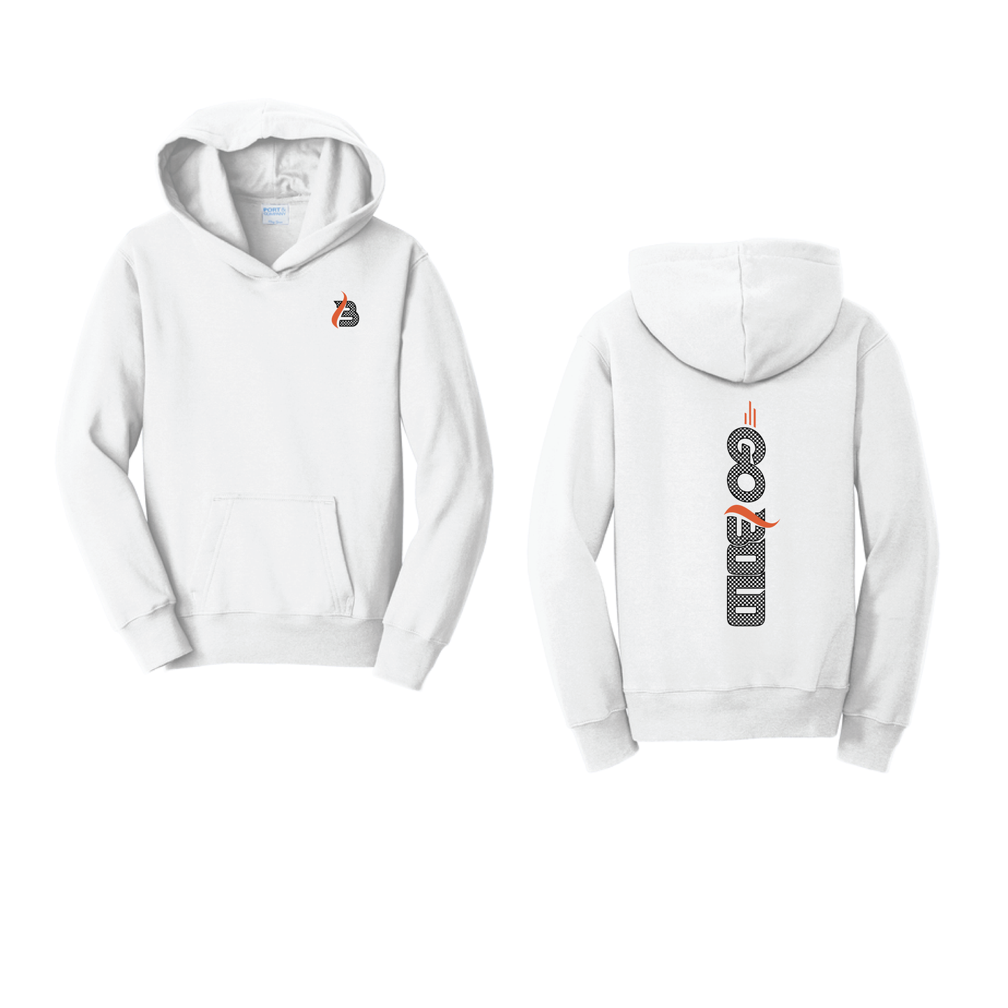 GO BOLD - Port & Co™ Youth Fan Favorite™ Fleece Pullover Hooded Sweatshirt